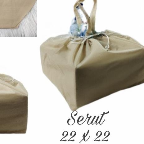 

Tas Kain / Goodie Bag SPUNBOND Serut Uk 22 x 22 cm Perlusin - Hijau
