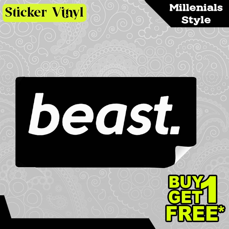 

Stiker Sticker Beast Gambar Unik Desain Keren dan Kekinian Aesthetic Bahan Vinyl Satuan Anti Air