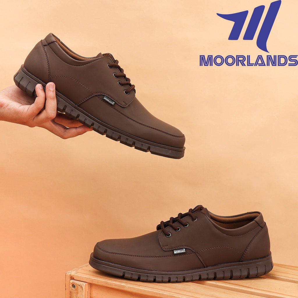 Moorlands Original Sepatu Casual Tali Pria Sepatu Casual Keren Murah