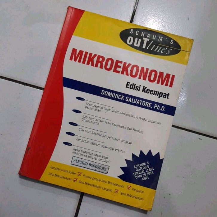 Buku (ORI 100%) Mikroekonomi (Schaum's) Dominick Salvatore