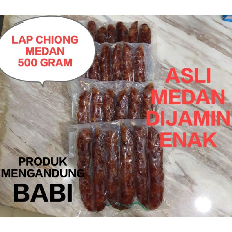 

LAP CHIONG ASLI MEDAN SOSIS BABI 500 GRAM NON HALAL LAP CHIONG PORK ENAK MANTAP