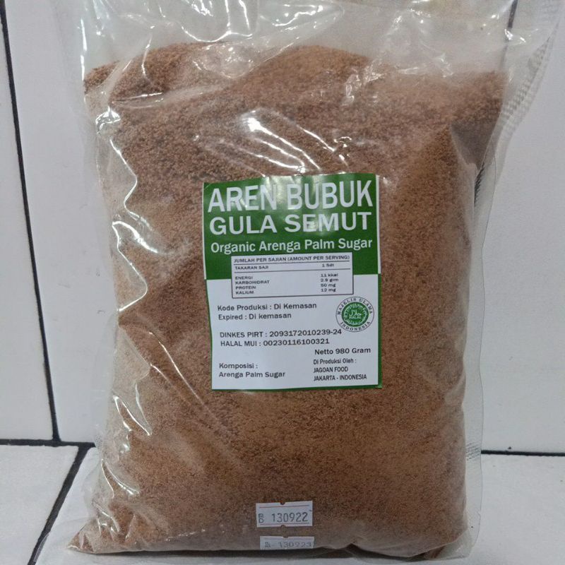 

gula aren bubuk organik 1000 gr
