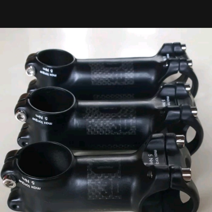Stem Sepeda 3D Carbon Alloy OS bar standar 25.4 mm panjang 50mm 60mm