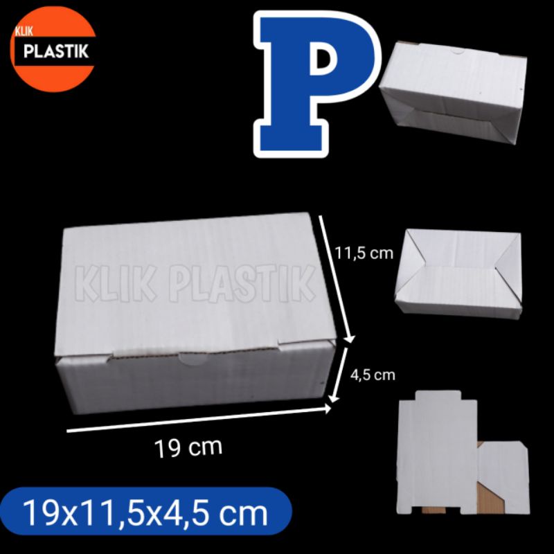

KARDUS P PUTIH 19x11.5x4.5cm KARTON BOX KOTAK HP AKSESORIS PACKING