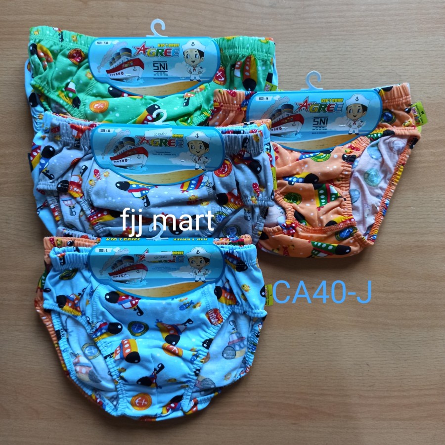 [3pcs] cd celana dalam segitiga anak cowok agree kids laki laki kepit