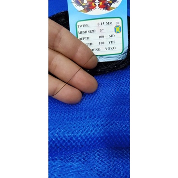 15 jaring burung hitam 3 inch tinggi 7.5 meter jaring saja