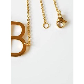 KALUNG HURUF KECIL GOLD kalung inisial titanium antikarat import