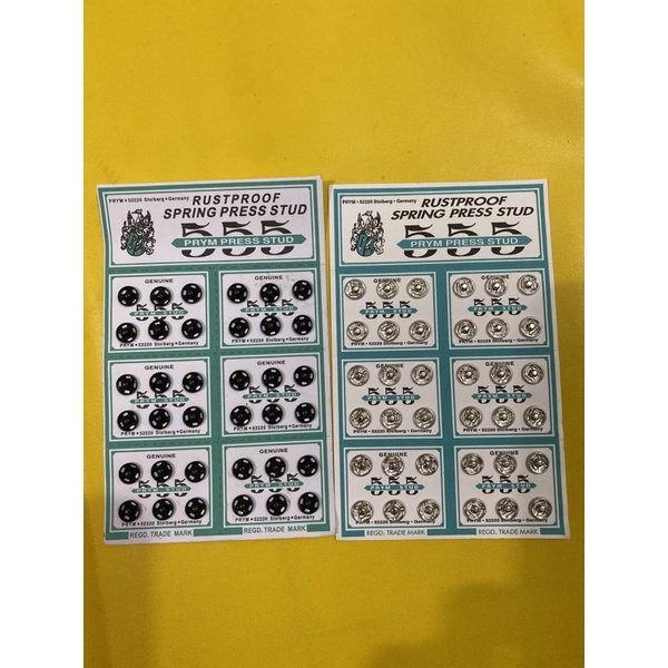 Kancing jepret 8 mm merk 555 PRYM PRESS STUD
