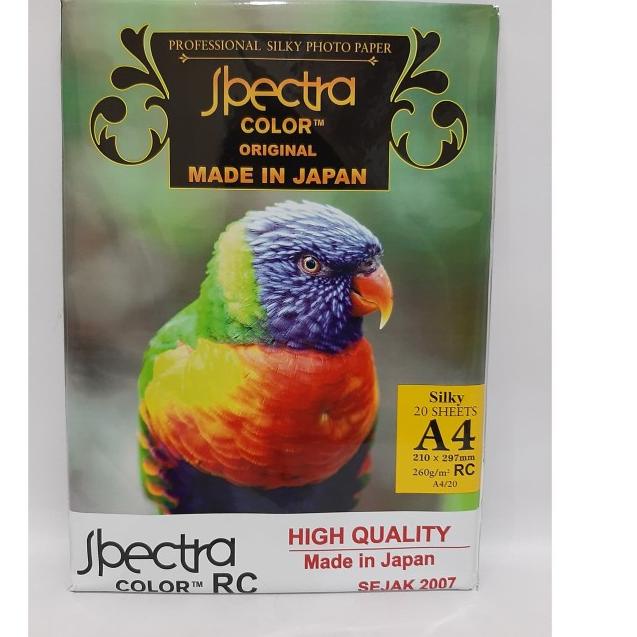 

Kertas Photo/Photo Paper Silky Spectra color A4 /210x297mm/260g