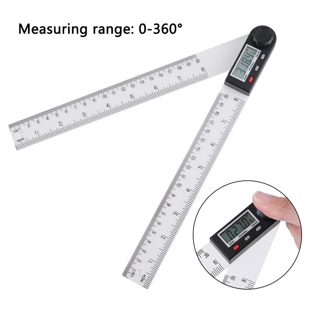 Solighter Busur Derajat Digital 360derajat 8inch Inclinometer Penggaris Sudut Digital