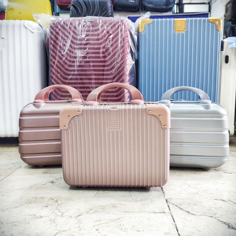 Beauty case 12 inch / koper mini 12 inch / koper 12 inch / koper cabin 12 inch / tas kosmetik / tas travelling - koper mini bahan anti gores 12 inch