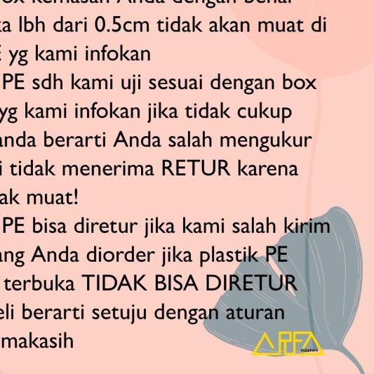 

Plastik Kresek PE Bening ukuran 28