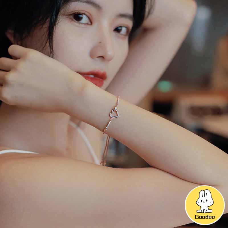 Gelang Dengan Liontin Bentuk Hati Untuk Wanita -Doo