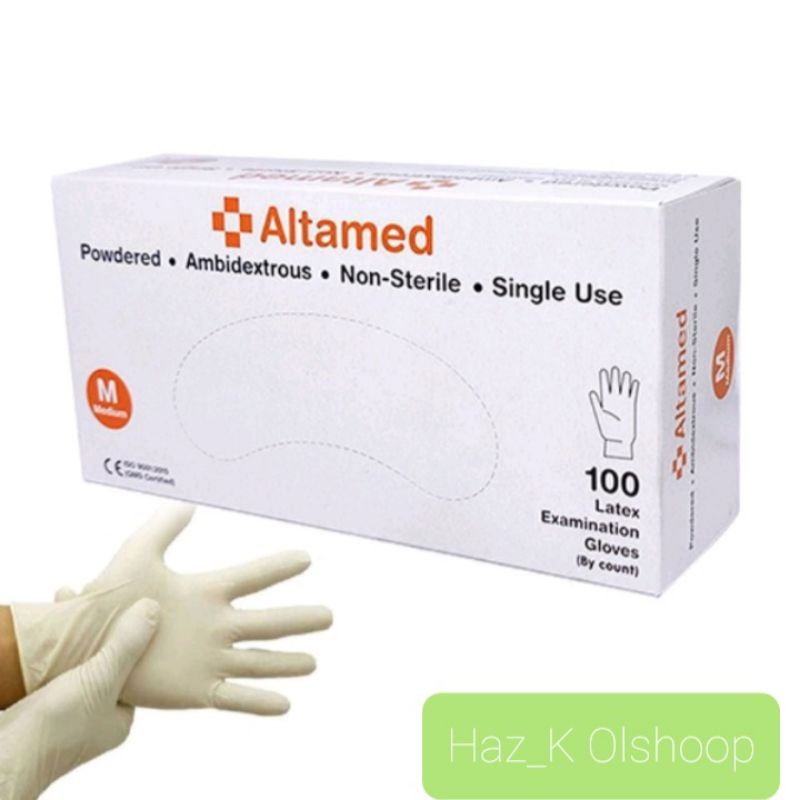 Sarung Tangan Karet Handscoon Latex Altamed