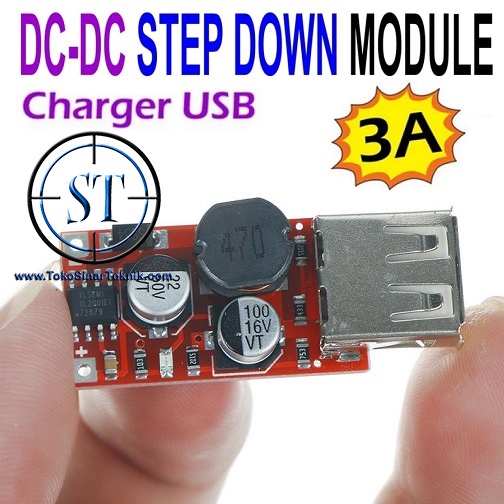 Kit Step Down Pengganti KIS3R33S DC-DC IN 5-36v Out 5v3A Module Penurun Tegangan Modul BB-15B