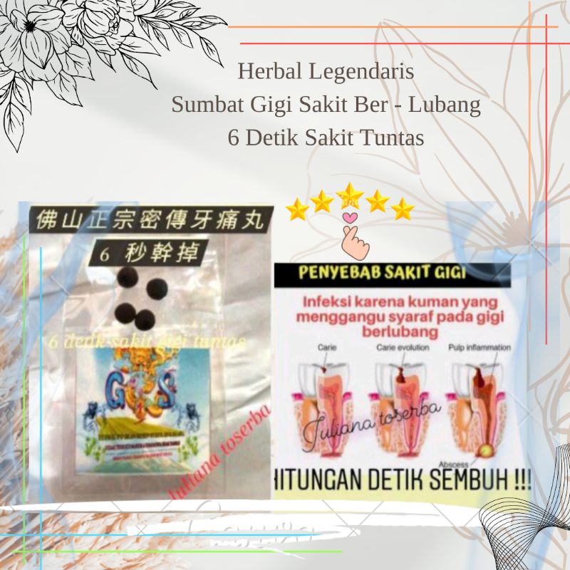 

Herbal Legendaris Sumbat Gigi Sakit Ber - Lubang 6 Detik Tuntas Bonus Herbal Teh Sakit Gigi