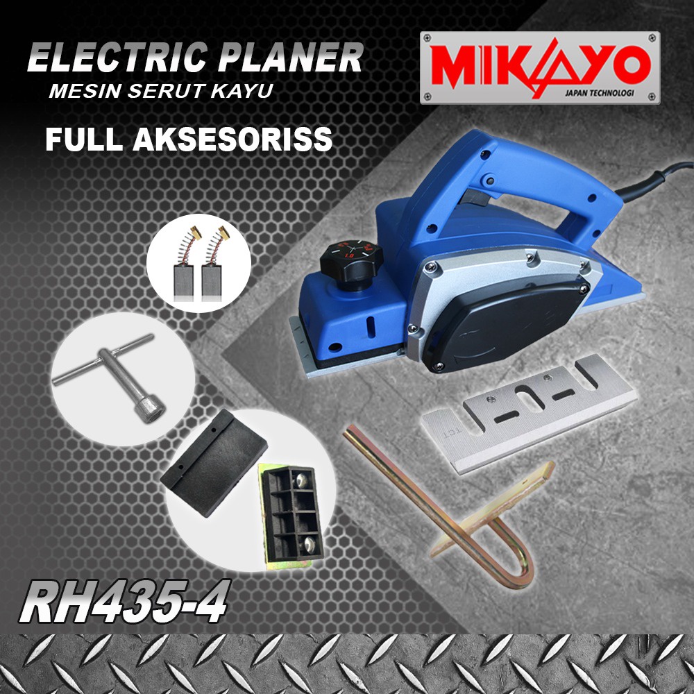 Electric Planner Mesin Serut Kayu Mesin Serut Tangan Electric MIKAYO FREE MATA