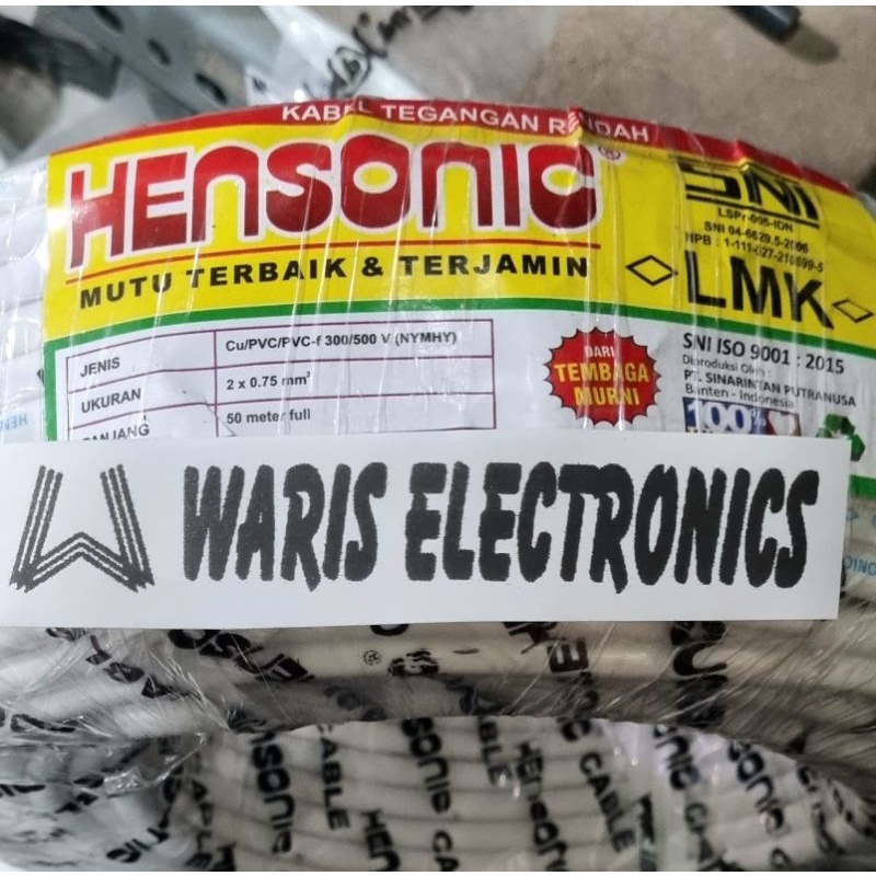 Kabel Listrik Tegangan NYMHY 2 X 0,75 Hensonic 2x0,75 Serabut