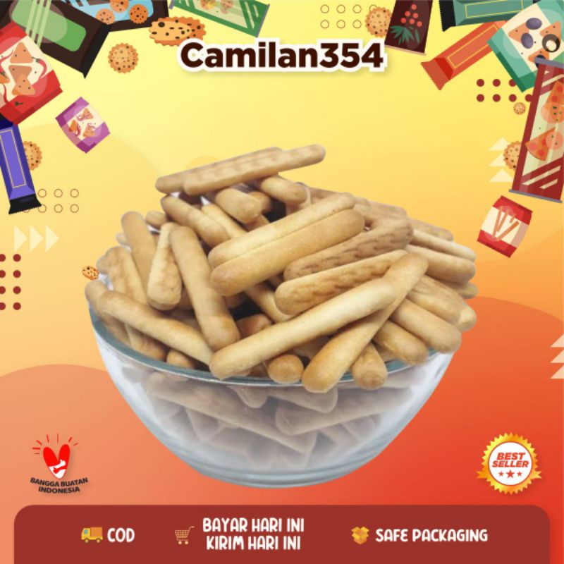 

Biskuit Stik Aroma Durian - 250gr / Biscuit Stick Mini Manis Curah Kiloan