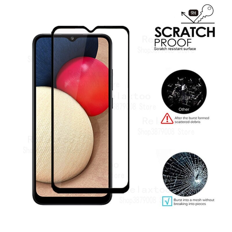 Tempered Glass Oppo A15 / Oppo A15s / Layar Anti Gores List Hitam 9D