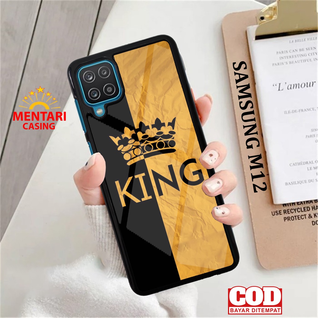 Case SAMSUNG M12 CASING SAMSUNG M12 [ KING ] Mentari casing case hp kondom hp case custom case casin