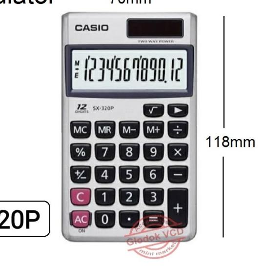 

Casio Kalkulator / Calculator SX-320P 12 Digits