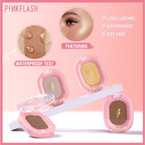 ✨LACIKOSME✨PINKFLASH SOFT PIGMENT FACE CONTOUR - HIGHLIGHTER SHIMMER SOFT SMOOTH