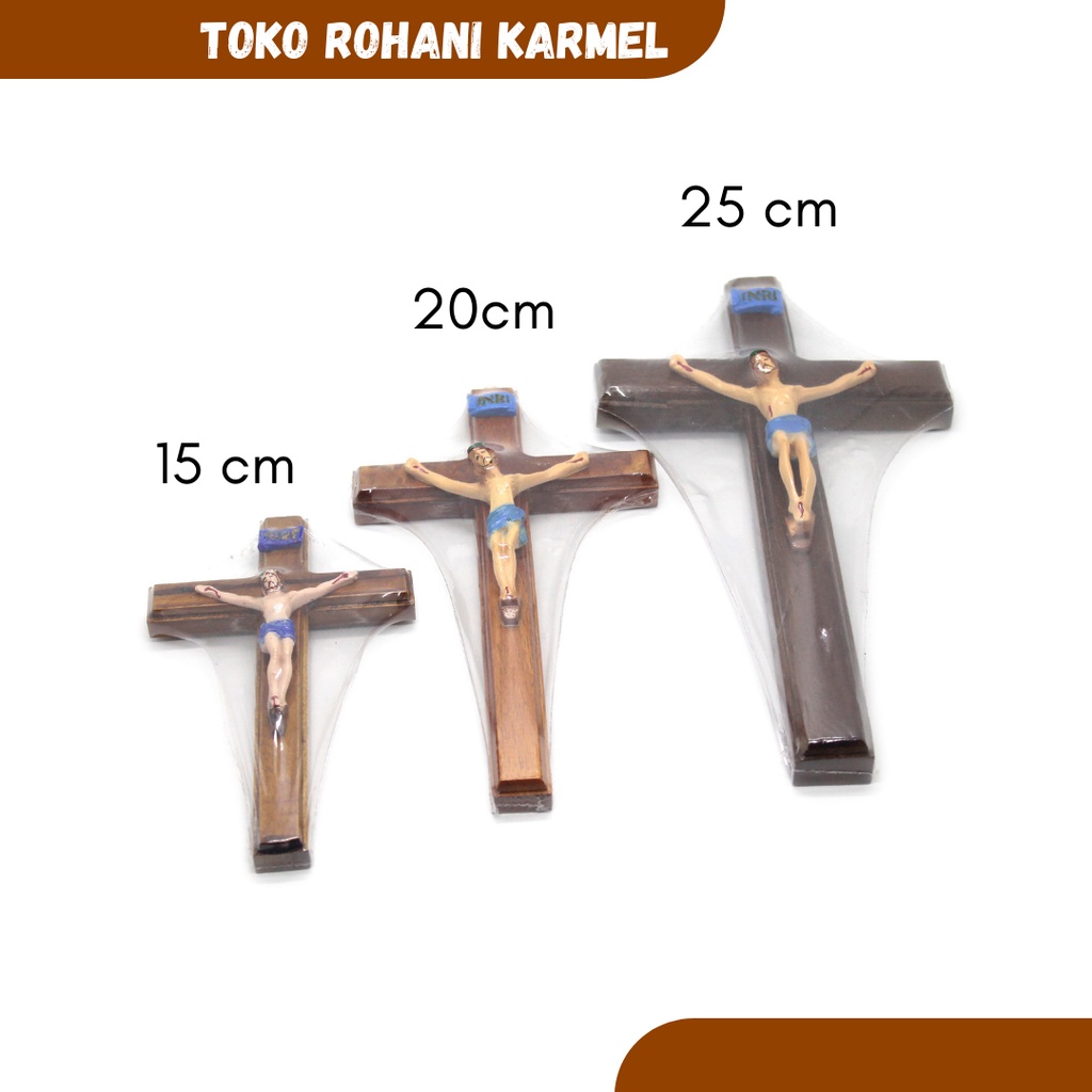 SALIB DINDING KATOLIK 30 CM KORPUS FIBER / SALIB GANTUNG KATOLIK / SALIB DINDING KATOLIK BESAR /