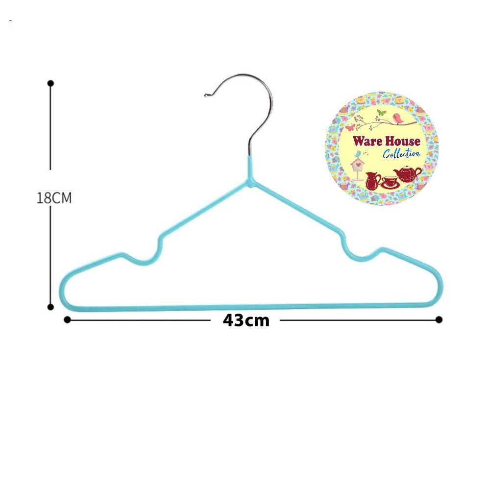 Gantungan baju / Hanger stainless makapal Baju Kawat Celup Warna / hanger besar/kecil