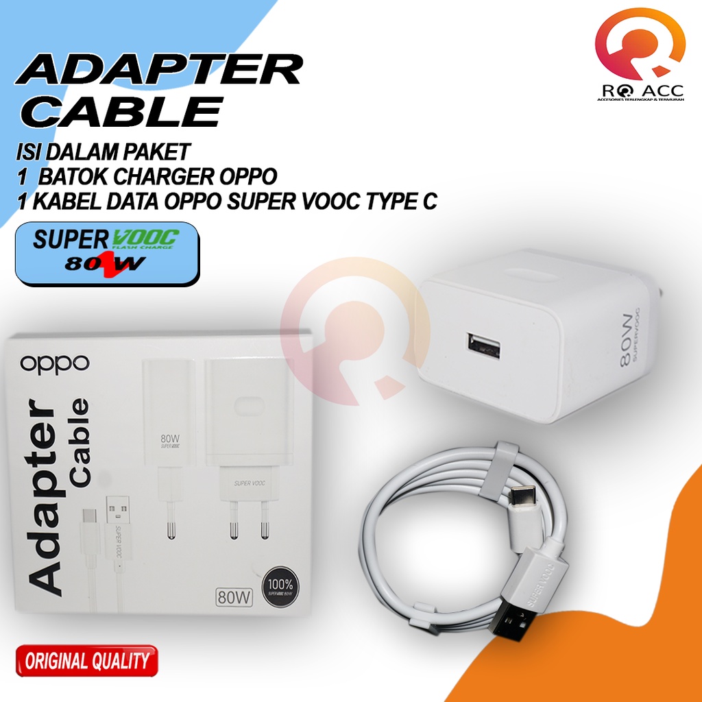 [RO ACC] CHARGER OPPO SUPER VOOC FAST CHARGING 80W TYPE C