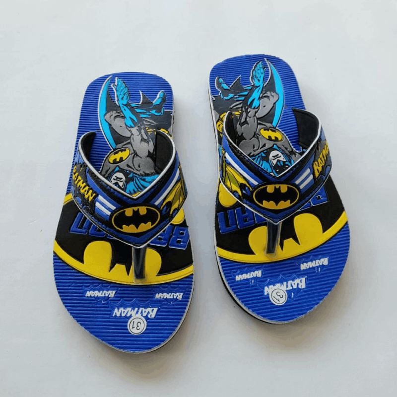 Sandal Jepit Anak Laki Laki Muka Print Batman