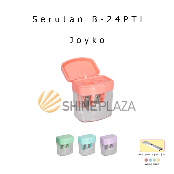 

Serutan Pastel Rautan Pensil Joyko B-24 - Pencil Sharpener Joyko B-24PTL
