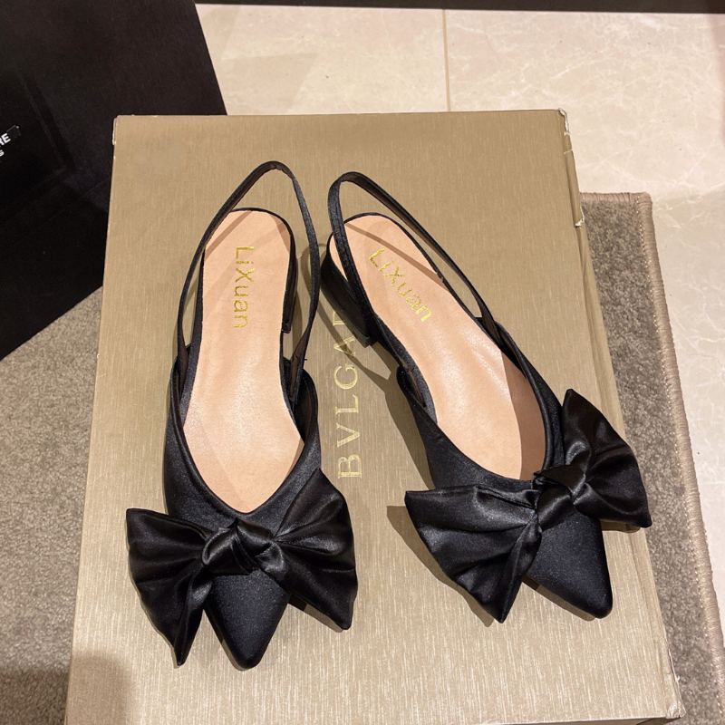 DDS1998 Flat Shoes Wanita Sandal Tali Fashion Import Pita Tali Belakang Ready Jakarta Bisa COD (With Box)