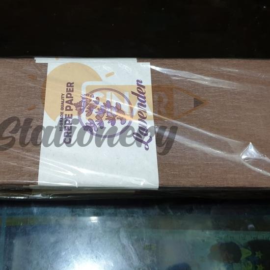 

Kertas krep lembaran lavender coklat 076 pak isi 25pc