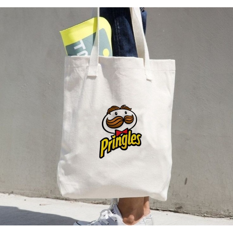 Tote Bag Canvas PRINGLE / Tas Nudie Canvas / Tote Bag Kanvas TIPE B