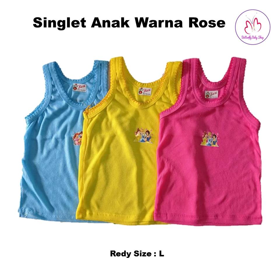 Singlet Anak Rose Warna Tua