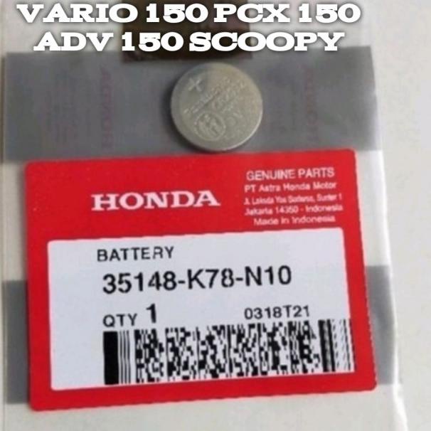 batu remot pcx 150 keyles. vario 150 keyless. asli. batre remot