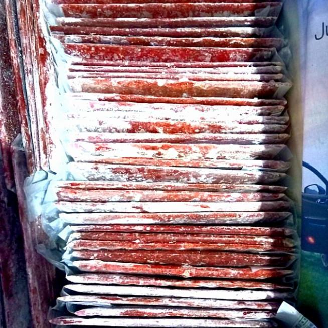 Cacing Darah Beku Berkualitas 1Kg Isi 4