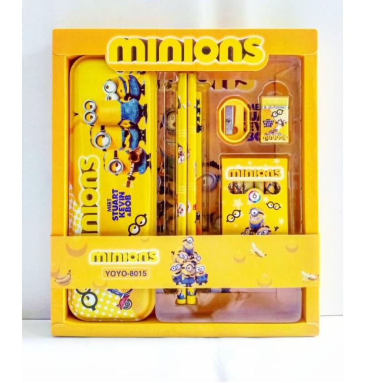 

㊋ Kotak pensil set crayon / Alat tulis sekolah / stationary set / ATK karakter / pony /Spiderman / princess / minion TERBARU 2879 ♛