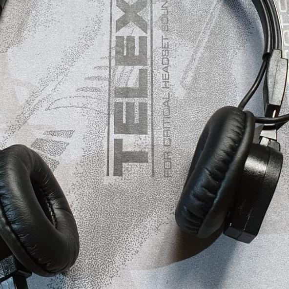 EARPAD busa leather kulit headset aviation telex airman 750