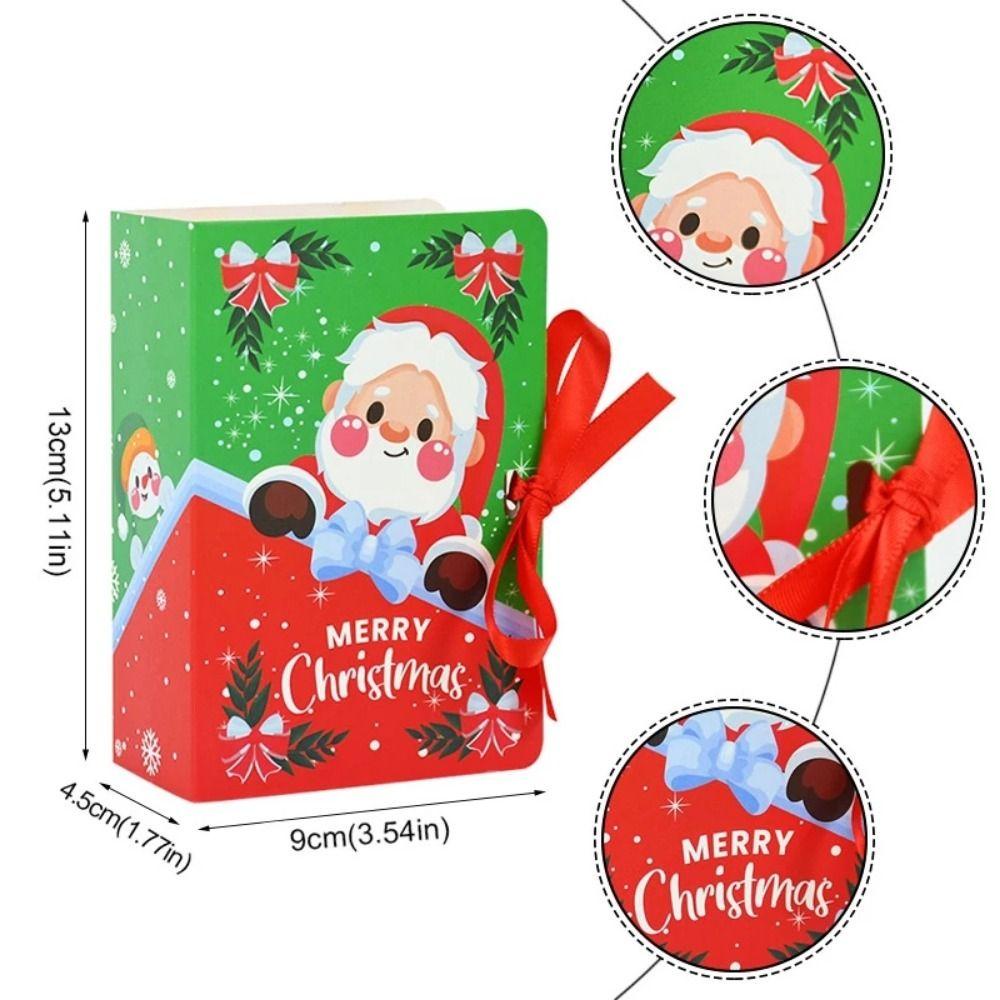 Preva 5Pcs Natal Gift Box Seri Buku Ajaib Suvenir Pesta Navidad Desain Buku Pesta Candy Box
