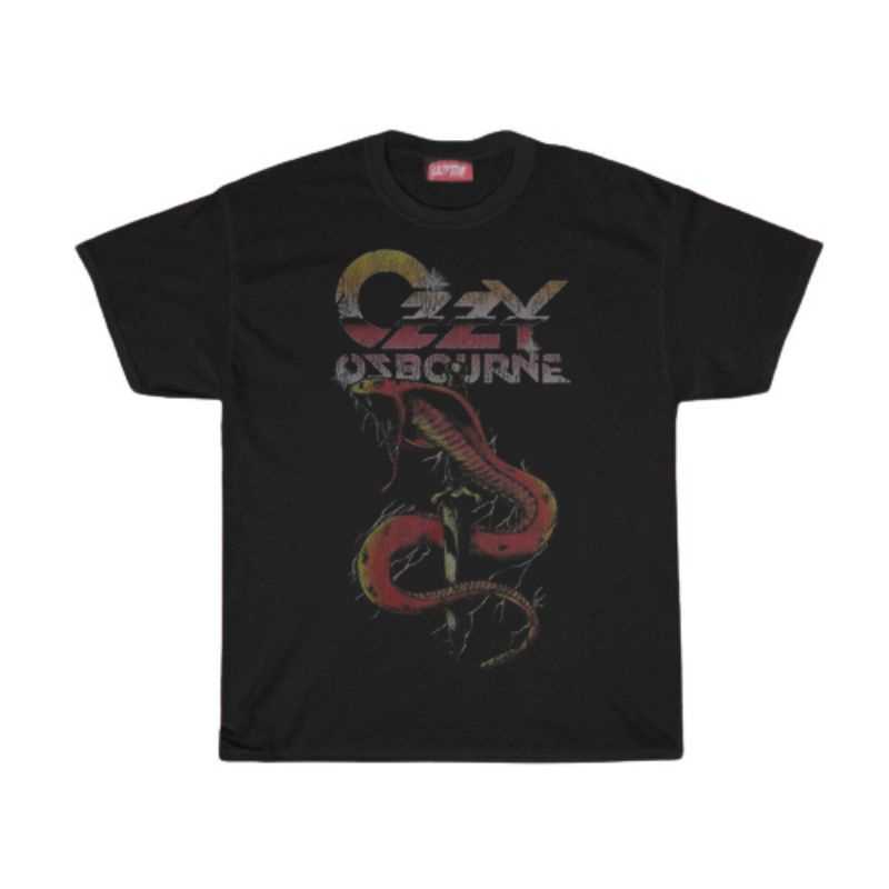 KAOS / T SHIRT / OZZY OZBROURNE / KAOS BAND OZZY OZBOURNE SNAKE