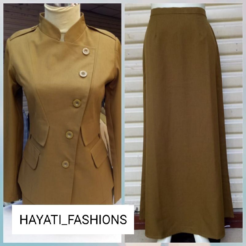 blazer PNS/ seragam dinas / seragam Pemda/ kheki tua/ Pemda Aceh / princessfa