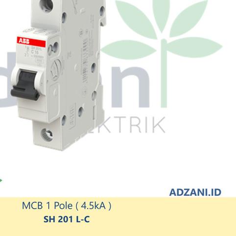 [ABB] MCB 1P 6A/10A/16A 4.5kA SH201L-C 2CDS241001R0 - 10 A