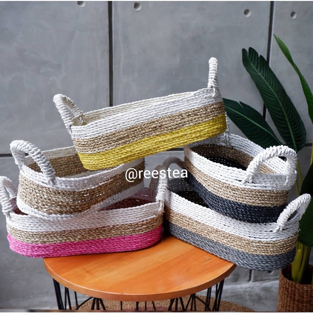 keranjang toples anyaman seagrass / Keranjang anyam / Keranjang Toples