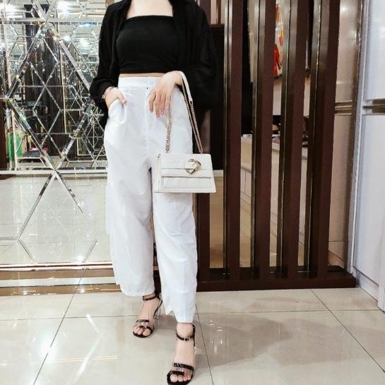 CodeW2i2H--Yuka Slim Cullote / Linen Kulot Highwaist / CELANA KULOT HAWAI / CELANA DRILY KULOT DRILL