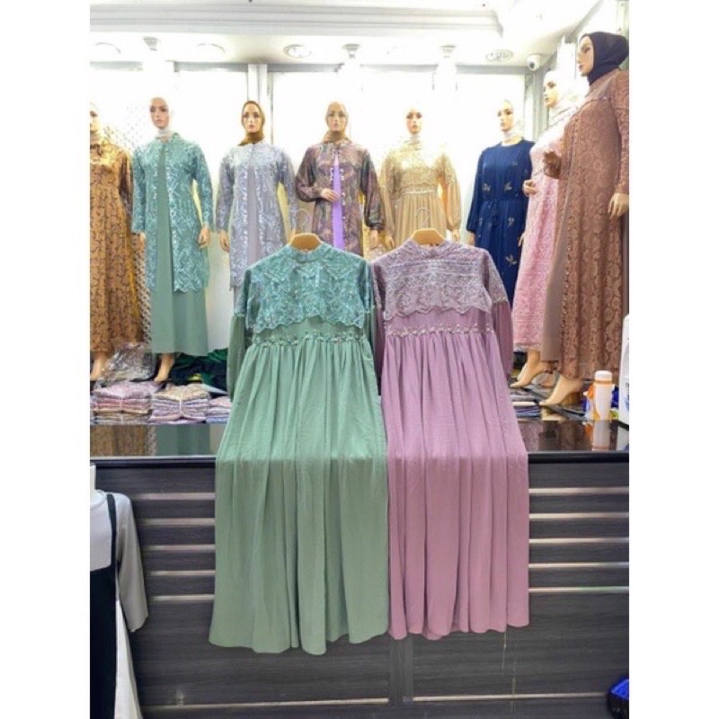 New Series Raline Dress Premium|Dress Pesta Origina|Gamis Kondangan Mewah|Gamis Kekinian|Gamis konda