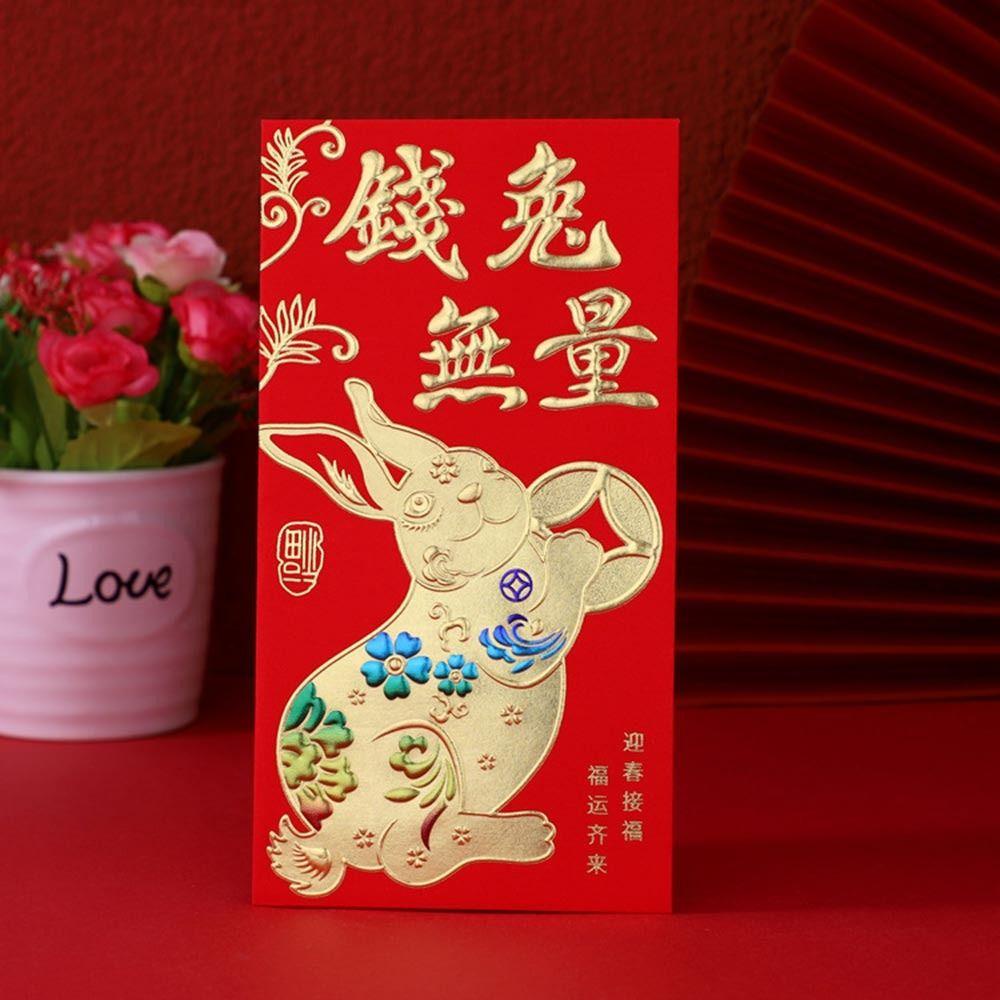 Preva 18pcs/set Amplop Merah New Spring Festival Year of The Rabbit Hongbao