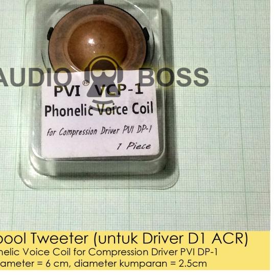 Spul Tweeter / Spool Driver D1 PVI VCP1 Untuk PVI DP1 dan ACR CD1 CD01