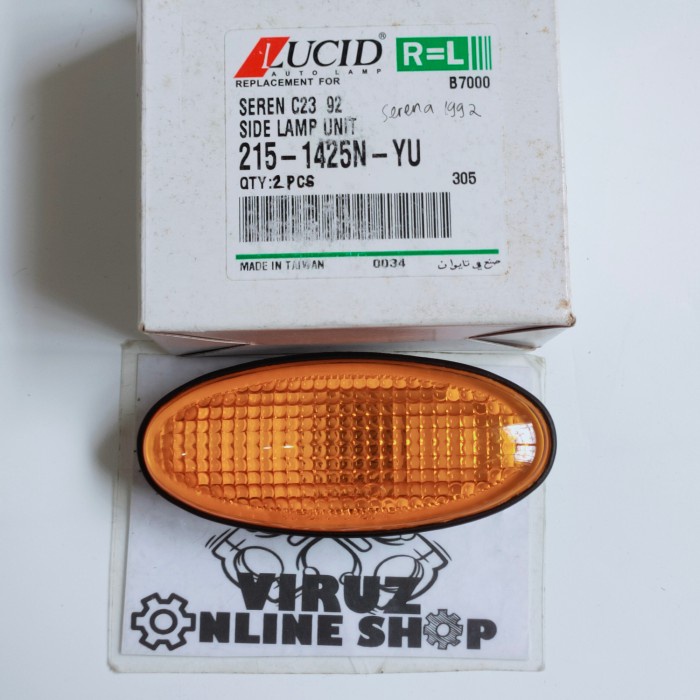 LAMPU SEIN SEN RITING FENDER SAMPING NISSAN SERENA 1992 KUNING 1BIJI